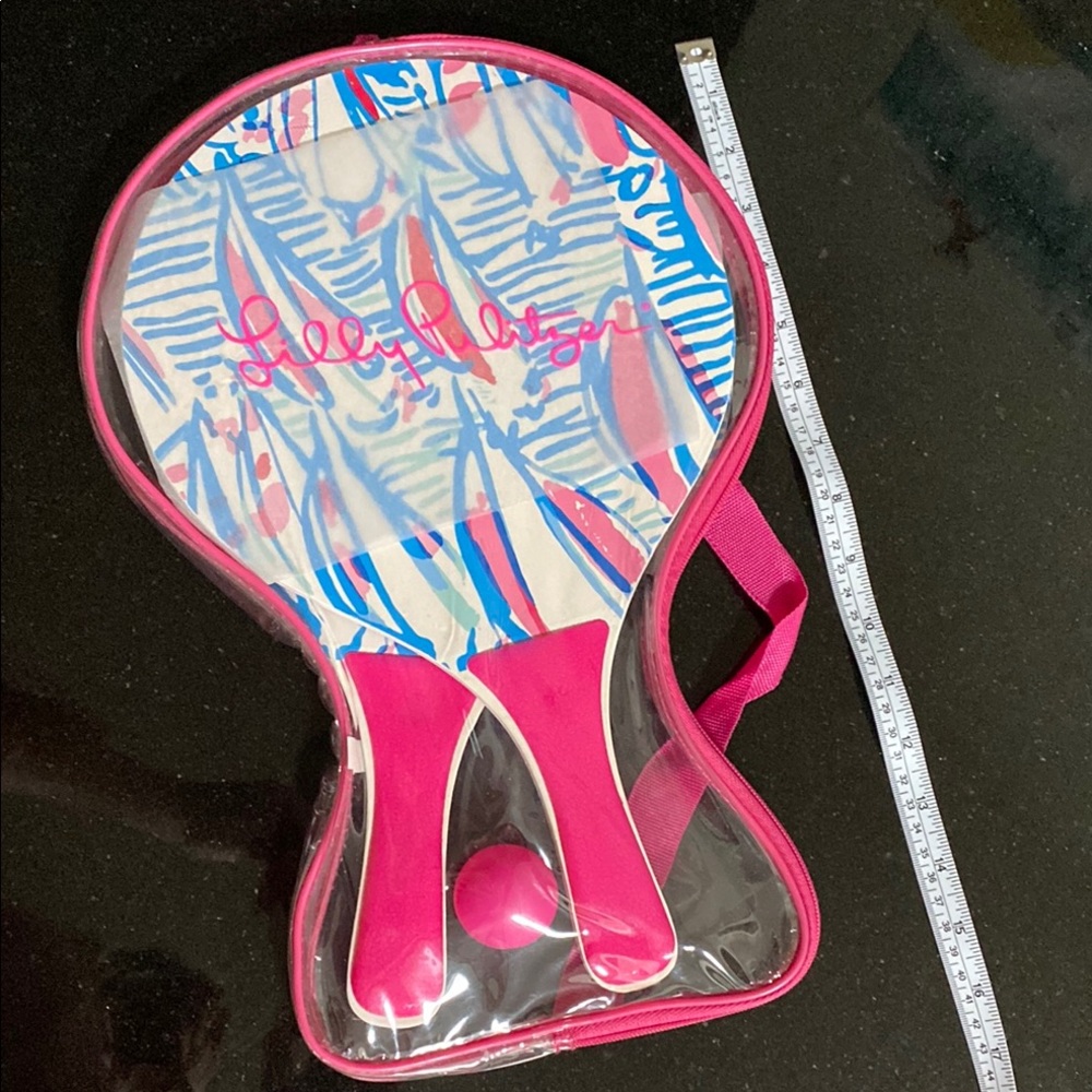 Lilly Pulitzer Paddle Set with Pink and Blue sailboat Design